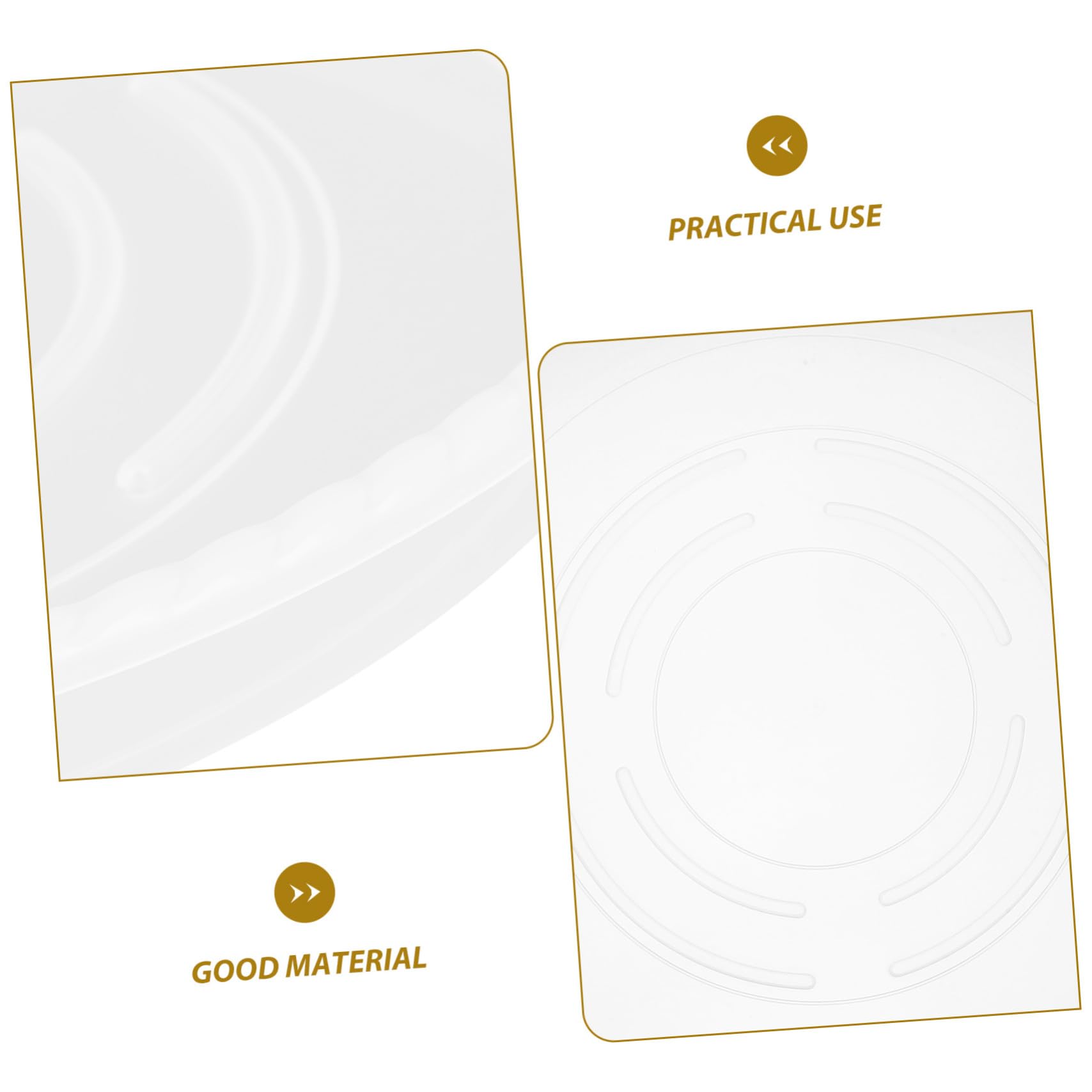 4 Stück Runde Kunststoff Pflanzenuntersetzer Transparent Blumentopf Untersetzer für Zimmerpflanzen und Garten Multifunktional und Langlebig