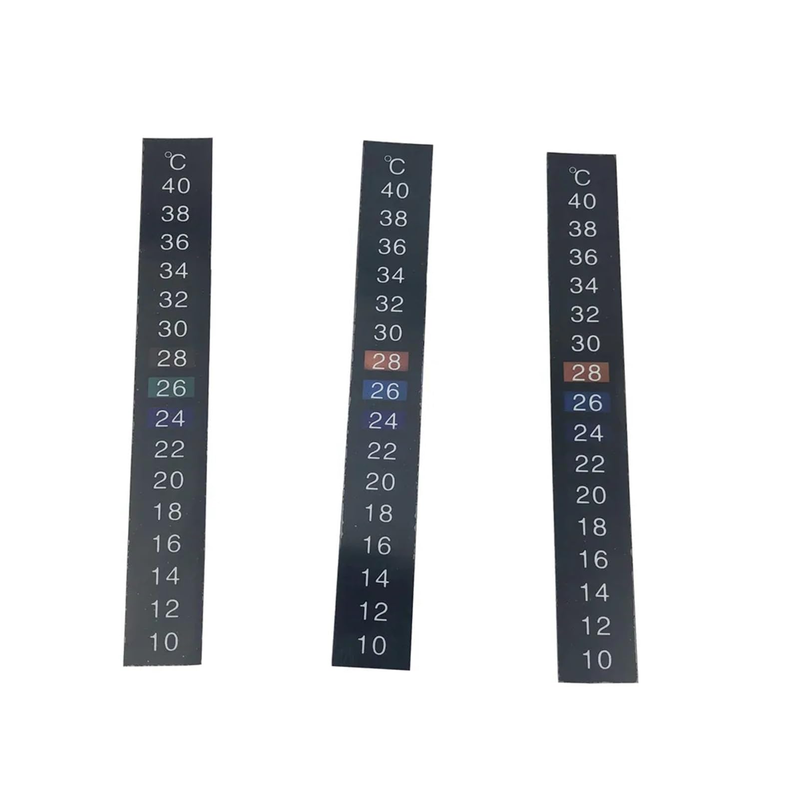 Attrezzatura per la produzione di birra Striscia termometrica adesiva digitale LCD da 10 pz/lotto 10-40 ℃, nastro adesivo adesivo for la produzione di vino, birra, acquario, acquario Attrezzatura per