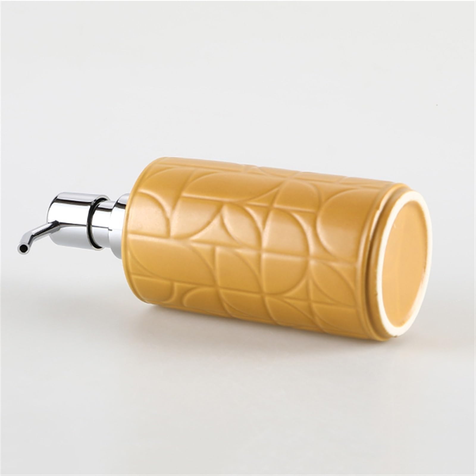 Dispensador de jabón líquido con Bomba para baño, Cocina, Estilo rústico, Oficina, 380 ml (12.85 oz), Recipiente de cerámica para loción.