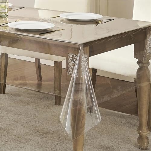 Nappe Transparente PVC pour Repas de Famille et Table à Manger - 5