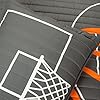 Lush Decor Basketball Game Reversible Oversized 5 Piece Quilt Set - Cozy & Soft Kids Sports Themed Bedding Set - Full/ Queen, Charcoal #4
