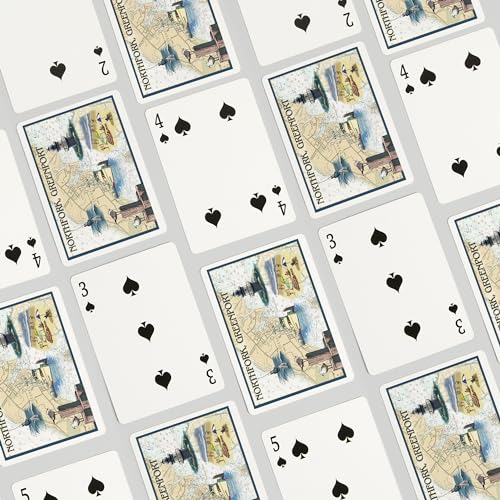 Baraja de cartas Lantern Press Greenport, 52 cartas póker miniatura 4