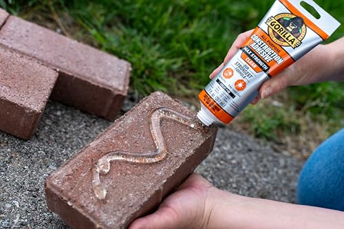 Gorilla Max Strength Construction Adhesive, Clear Glue, 7 Ounce Squeeze Tube (Pack of 1) - Gap Filling and Waterproof - Image 4