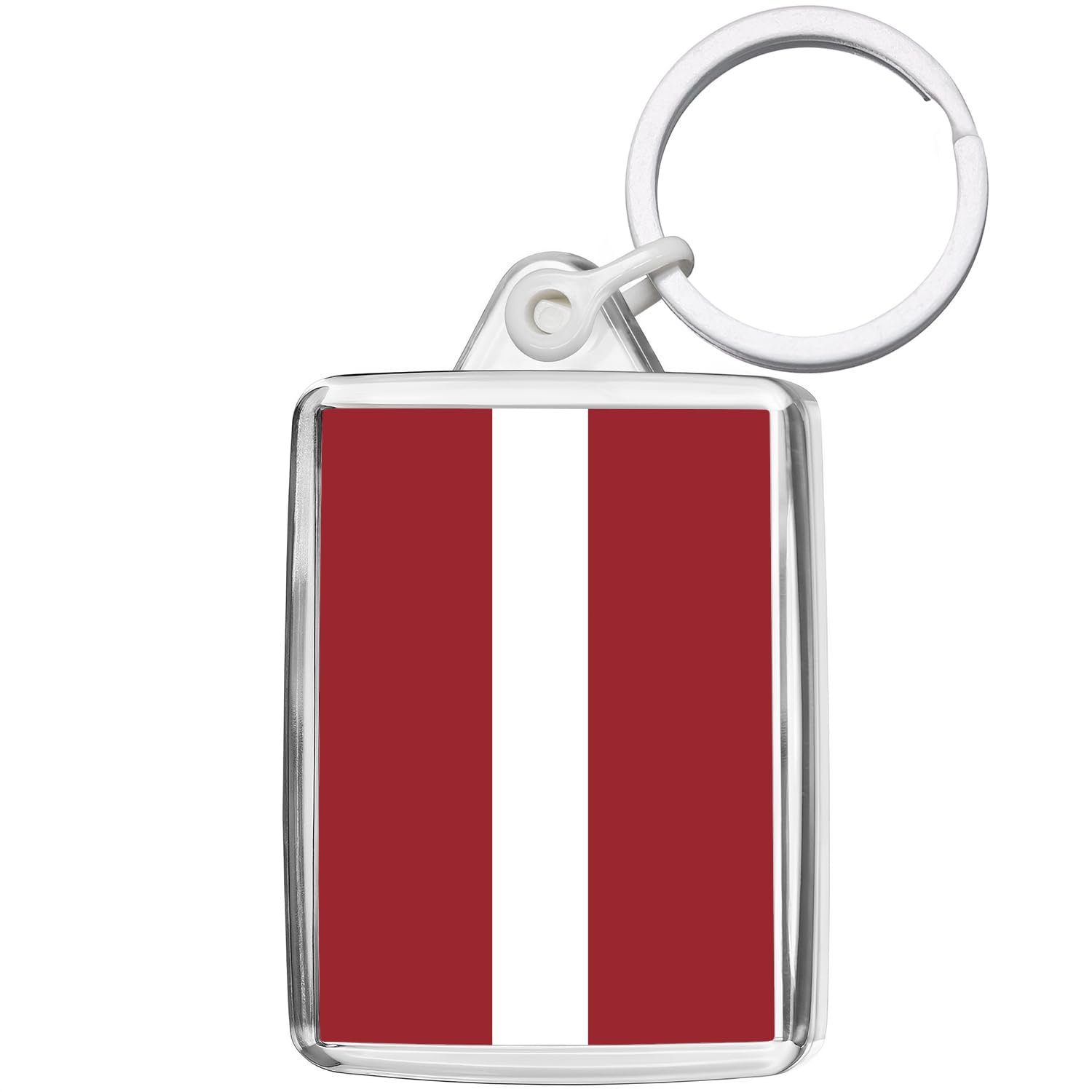Pixly® Latvia Flag Keyring Key Fob Country Keychain Keepsake Latvian Souvenir Gift
