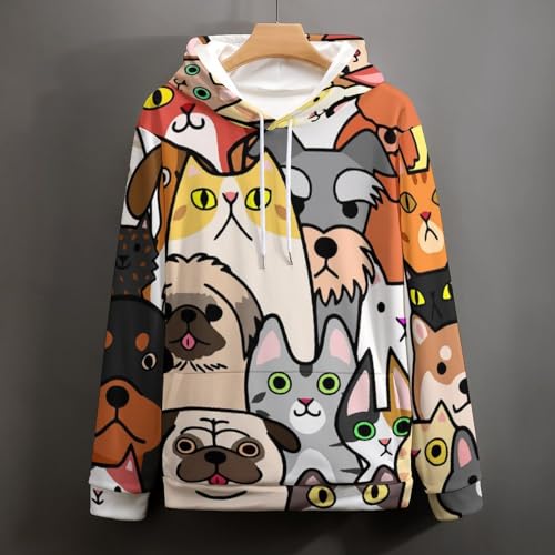 Sweat à capuche chat chien parfait pour vos week-ends cocooning - 5