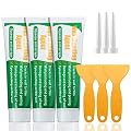 LIUMY 3 Pack Safe Mend Wall Repair, Wall Plaster, Quick & Easy Solution to Fill The Holes and Crack in Wall Surface, Also Works on Wood & Plaster - Self-Adhesive Drywall Repair Putty (3 x 100g)