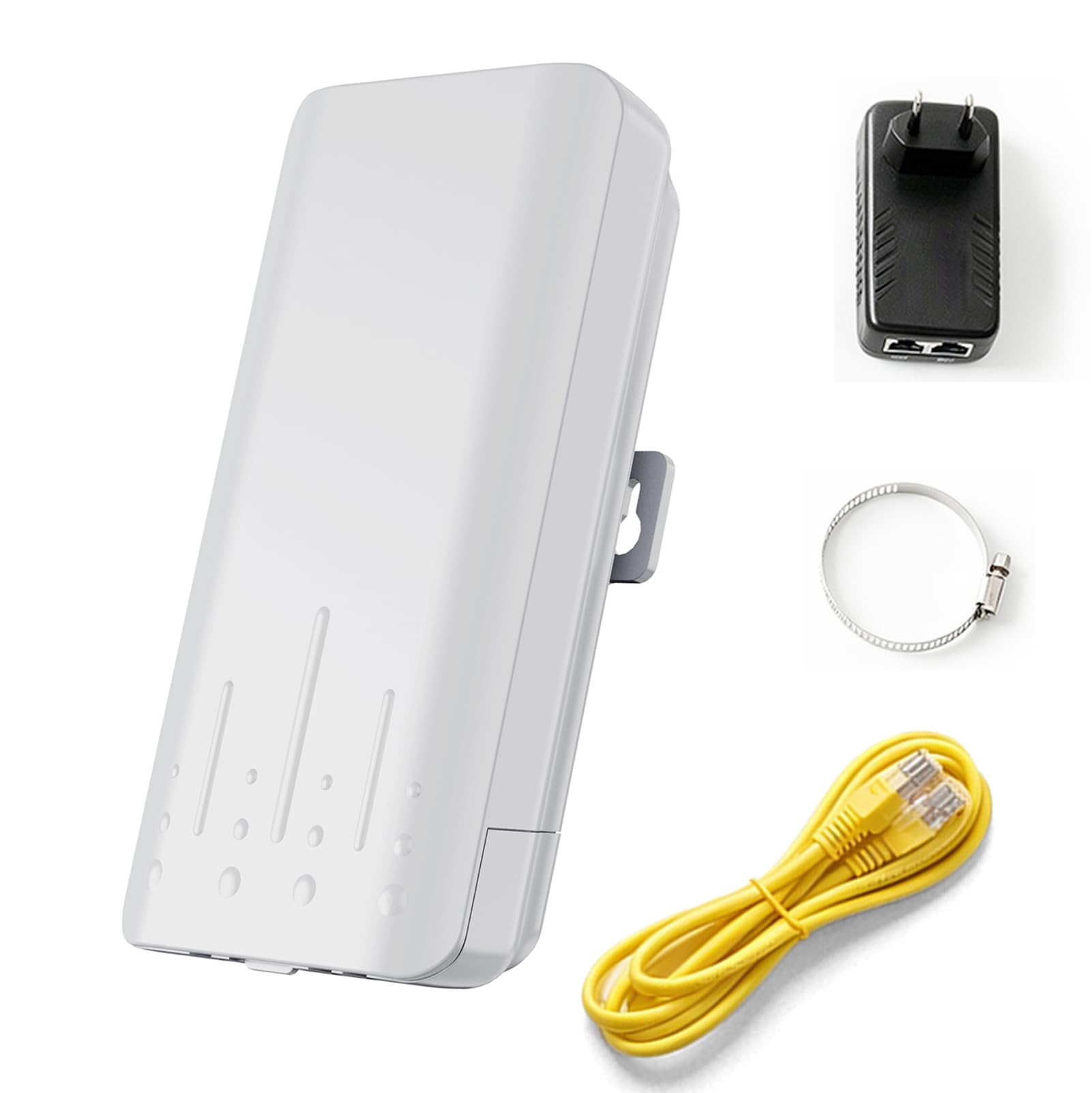 Amplificador WiFi para Exteriores IP65, 2.4GHz 300Mbps, Extensor de jardín, Modo Ap, PoE, Compatible con la mayoría de routers, para jardín, Piscina, Garaje, Granja