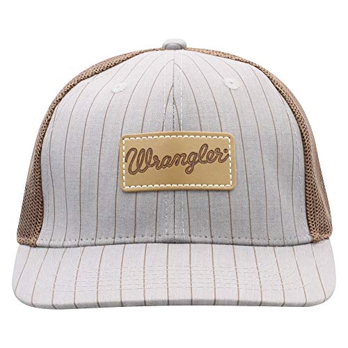 Casquette Wrangler ajustable grise résolvant le problème de taille avec son attache snapback