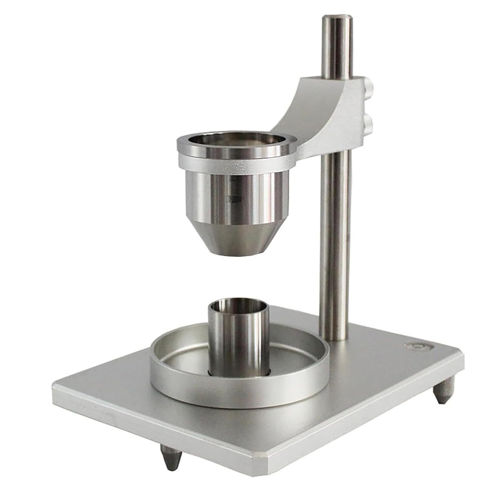 This Flow Meter, Powder Bulk Density Tester with Stainless Steel Funnel, Adjustable Height for Accurate Flow and Density Measurement