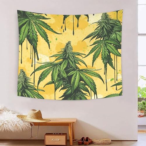Manta de pared de hojas de palma 3D para decorar el dormitorio con un estilo tropical