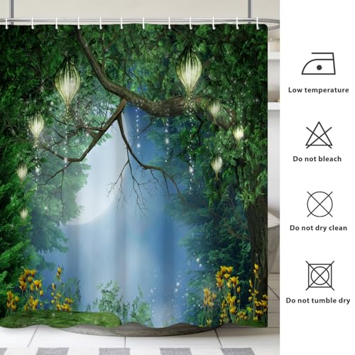 Rideau de douche de qualité supérieure Renaiss en polyester lourd 198cm