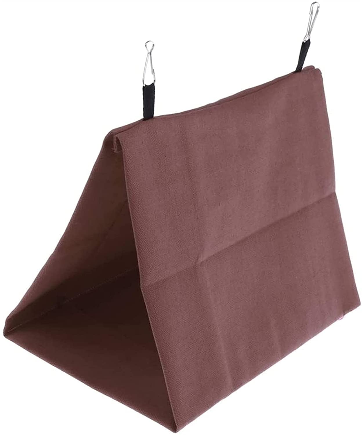 Nid Oiseau Cage Perruche Nid Canaris Hiver Chaud Maison Hangar hutte hamac Suspendu Cage Pinson Peluche Oiseaux Duveteux Refuge Refuge 810(Color:Coffee)