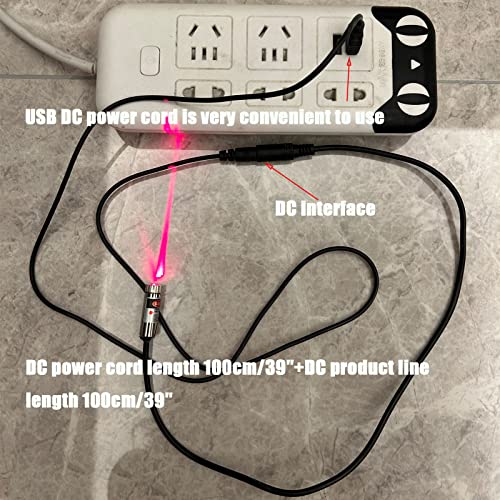 Image of Laser Module USB Power Cable USB to DC Power Cable USB to DC Data Cable Cable Length 100cm /39″(USB-DC-Power cable-1pack)