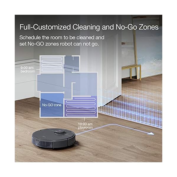 Ecovacs Deebot T8 Robot Vacuum and Mop Cleaner, Precise Laser Navigation, Multifloor Mapping