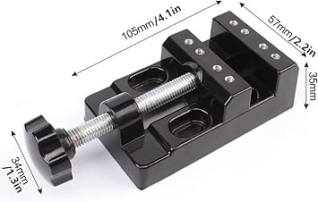 Flat Mini Bench Clamp Tabletop Vise Drill Press Vise Tools, Multi-Purpose Aluminium Alloy Flat Jaw Pliers, Table Jaw Bench for Craft Hobby Tool