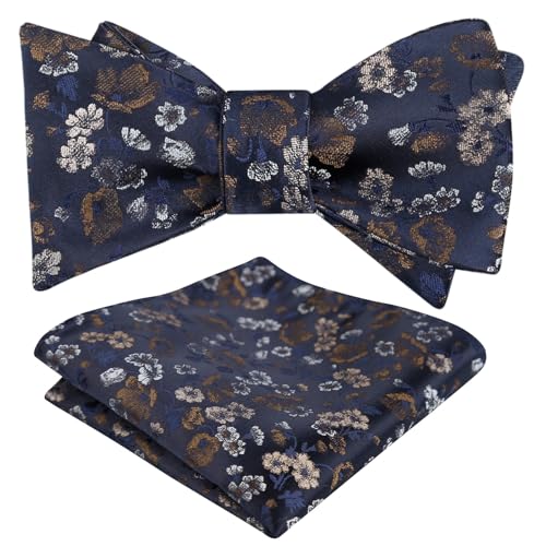 Image of Alizeal Mens 2pcs Floral Bow Tie Set