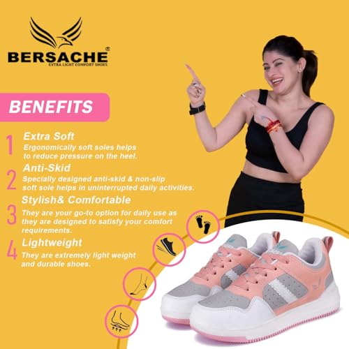 Image of BERSACHE Sneaker, Loafers,Casual With Extra Comfort Sneakers For Women