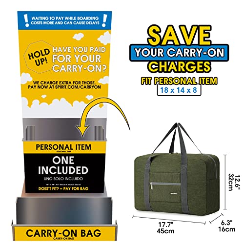 Narwey Foldable Travel Duffel Bag With Toiletry Organizer Traveling Dopp Kit Shaving Bag3