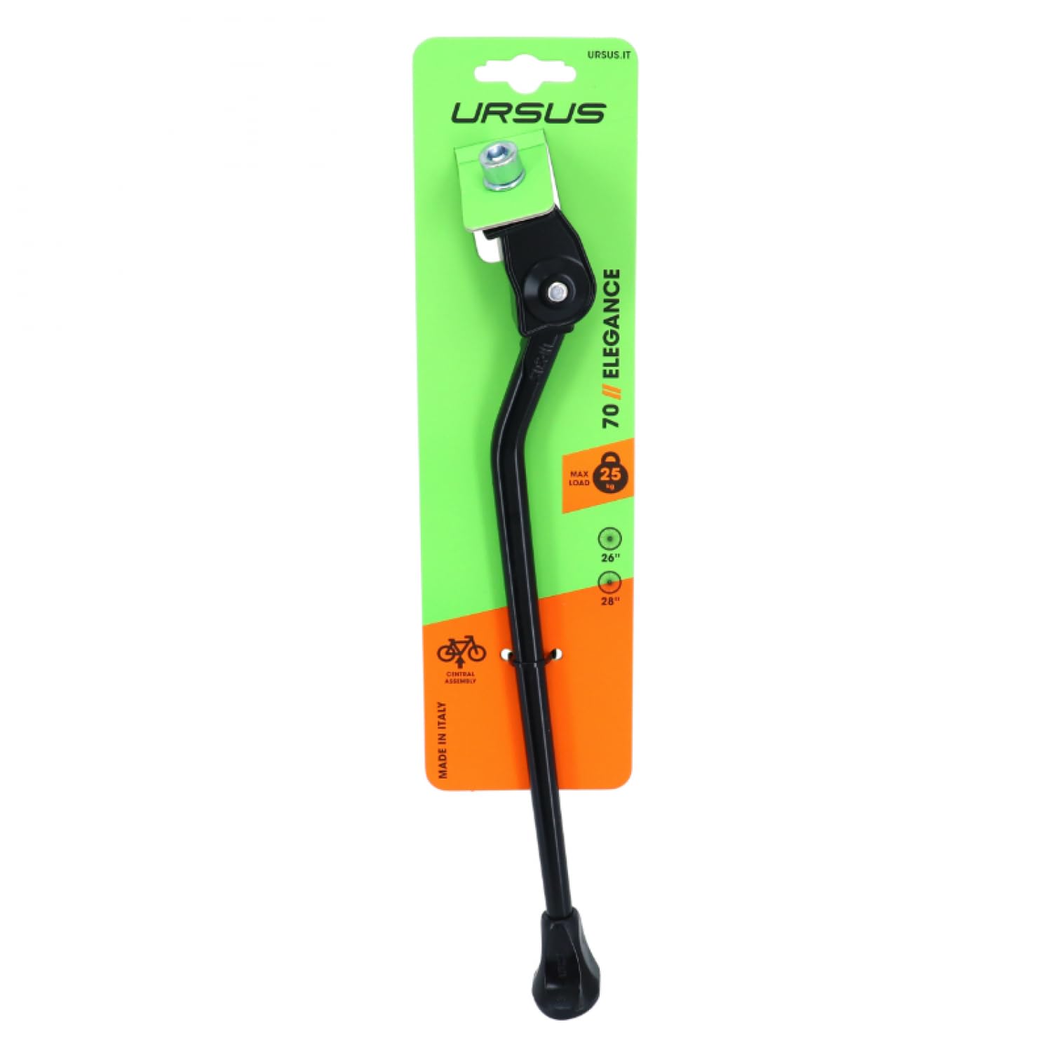 Béquille Latérale Ursus Elegance Alu 300mm – à Couper Pour Vélos 26/28 Pouces, Neuve