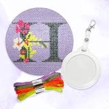1.High-quality materials: package contains a mono 18 mesh needlepoint canvas that is designed to last for many years. Our canvases have printed pattern, with clear colors and clear boundaries.Our kit includes a 18 mesh count printed canvas, an instru...