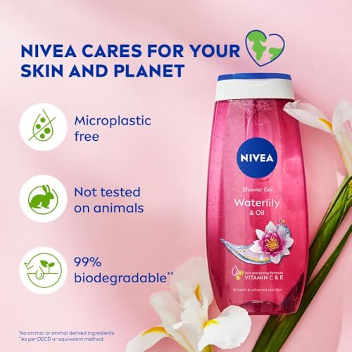 Nivea Bath Care Shower Water Lily Oil, 250 ML - image 5
