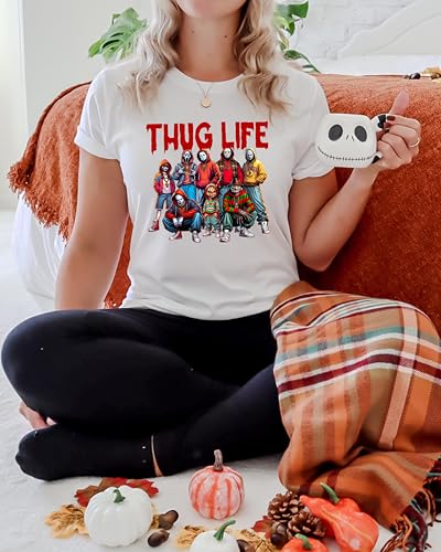 Thug Life Horror Movie Shirt, Movie Shirt, Scary Halloween Shirt, Horror Friend Shirt, Halloween Vibes Shirt, Retro Halloween Shirt3