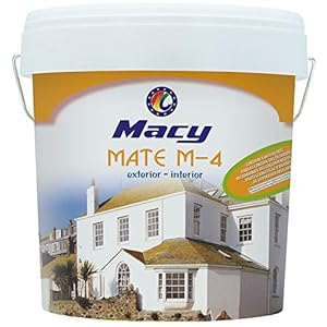 Kunststofkleur M-4, mat, schimmelvrij, voor binnen en buiten, met brandbeveiligingscertificaat, 750 ml