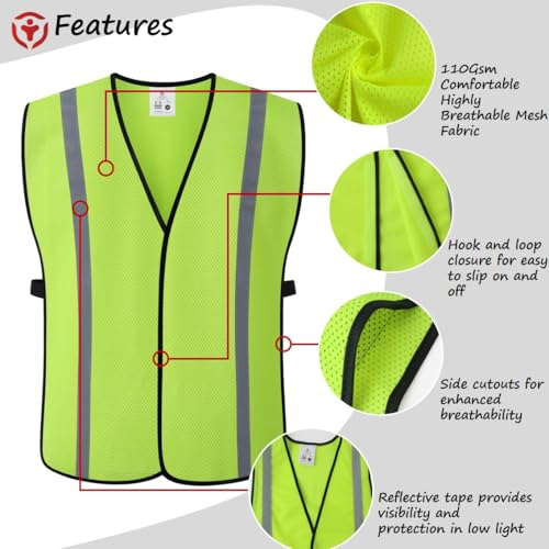 Image of Safety Vest for Men Women Reflective Construction Vest