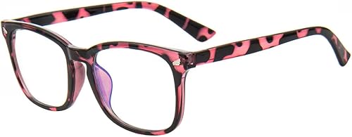 Miniatura 2 de MAXJULI Lentes de bloqueo de luz azul, lentes de lectura para computadora, juegos, televisión, teléfonos para mujeres y hombres (tortuga roja clara)