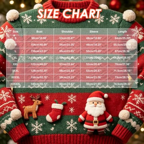 Ugly Christmas Sweatshirts for Women Funny 3D Xmas Print Pullover Tops - image 3