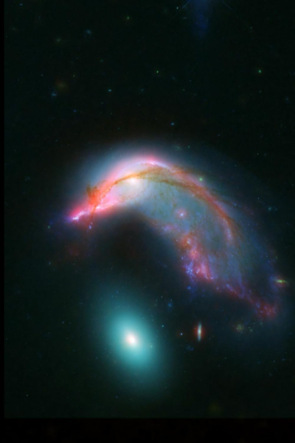 Space Themed Journal, ARP 142 The Penguin And The Egg, NASA Image, 100 Pages Lined, 6x9 Inches: Beautiful Space Vistas Series