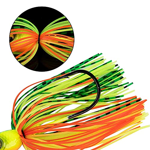 Goture Fishing Lures Buzzbait Topwater Fishing Lures Spinnerbait Jigs Lure For Bass Pike Freshwater Saltwater 3/0 Hook 0.56Oz #TOP6