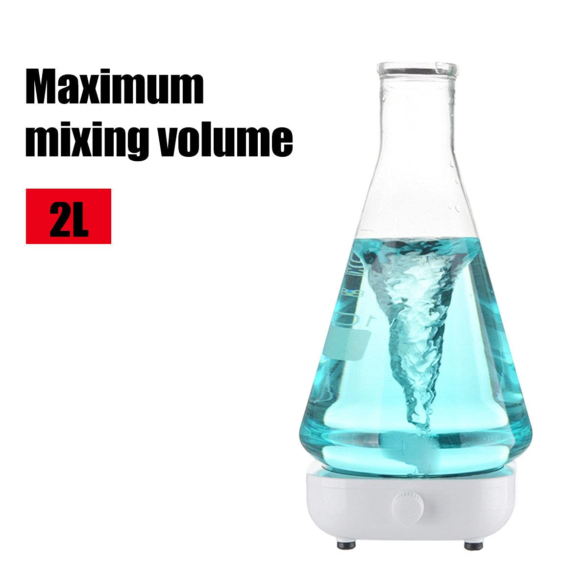 Agitador MagnéTico De Laboratorio, Mezclador Agitador MagnéTico Fuerte con Barra De AgitacióN Mini Mezclador Suministros De Laboratorio, 200-4000 RPM, Capacidad De AgitacióN De 2000 Ml