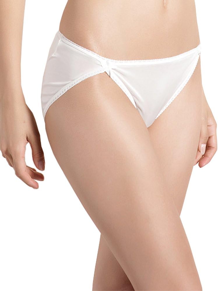 SilRiver Women's 100% Pure Silk Bikini Panties High Cut Breathable Underwear for Sensitive Skin Quick-Dry Travel-Friendly - Image 2