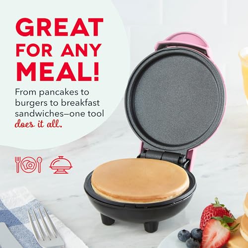 image for DASH Mini Maker Electric Round Griddle for Individual Pancakes, Cookie