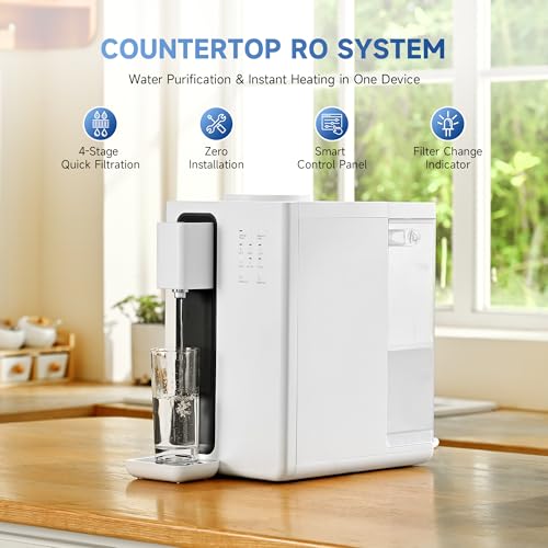 image for CO-Z Countertop Reverse Osmosis Water Filter, 4-Stage RO Water Filtrat