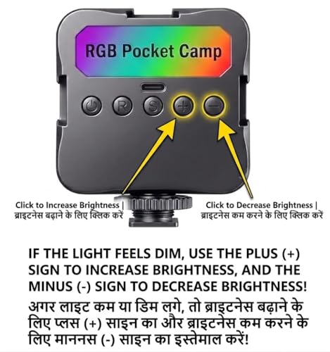 Image of RGB LED Pocket Video Light with Clip, Dimmable Bi-Color 3200K-6500K, USB Type-C Rechargeable, Portable Selfie, Video Light for Mobile, Laptop, Tablet, DSLR Camera, for Meetings, Photography, Streaming