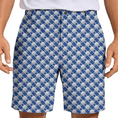 Shorts de golf imprimé serpent coloré : la performance d'un tissu stretch unique