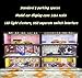 Malamfans 1/64 for Hot Wheels JDM Scenarios Display Case - 1/64 Scale die-cast Model car Display Box with LED Lights and Acrylic Cover, Divided into 1 Level, with 6 Parking Spaces