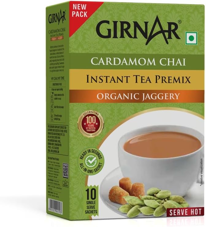 Instant Cardamom Chai Premix With Organic Jaggery
