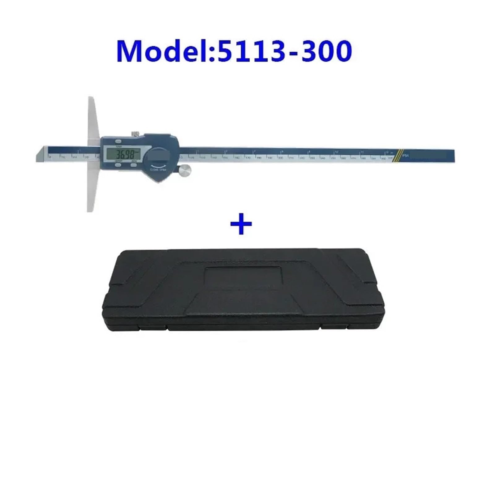 Suwmiarka głębokości Mikrometr 150/200/300 Mm Suwmiarka cyfrowa Elektryczny cyfrowy głębokościomierz ze stali nierdzewnej(0-300mm)