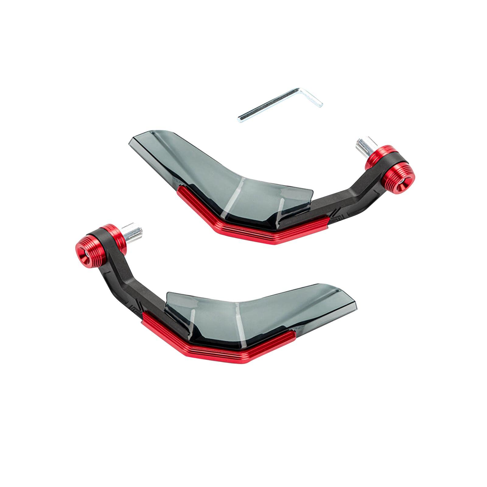 Protège-Mains de Moto universels pièces Bouclier de Main pour Guidon 7/8 "22mm Protecteur de Protection de Main de Moto de Protection Durable de, Rouge