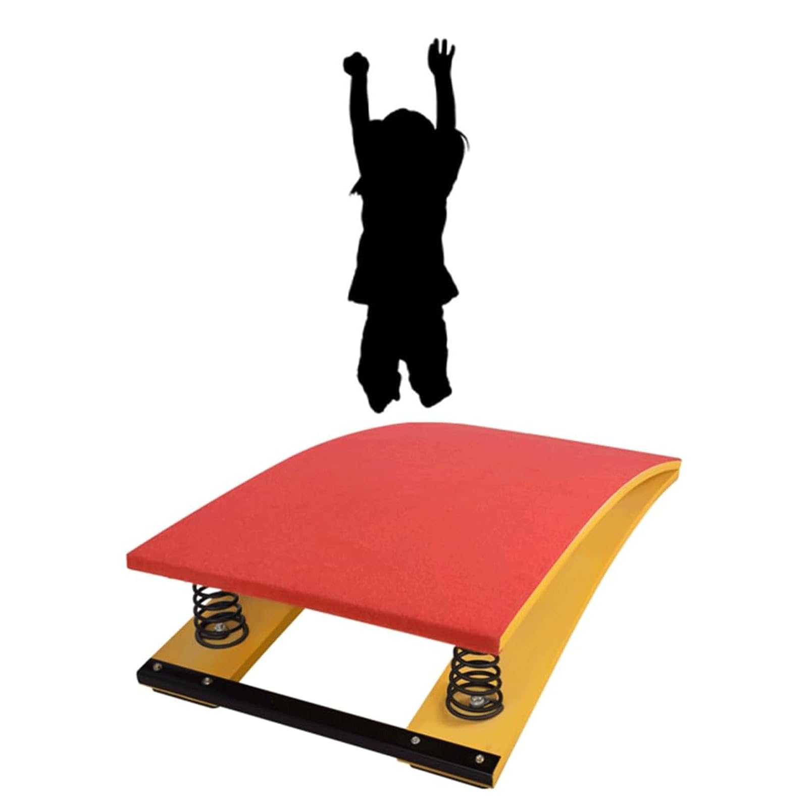 Trampolino per Ginnastica per Bambini, in Legno Duro, con materassini Antiurto per Palestra Domestica e Scuola