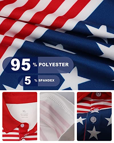 Big Crazy Men's Polo Shirts Short Sleeve Regular Fit Golf Shirts For Men Quick Dry White #TOP3