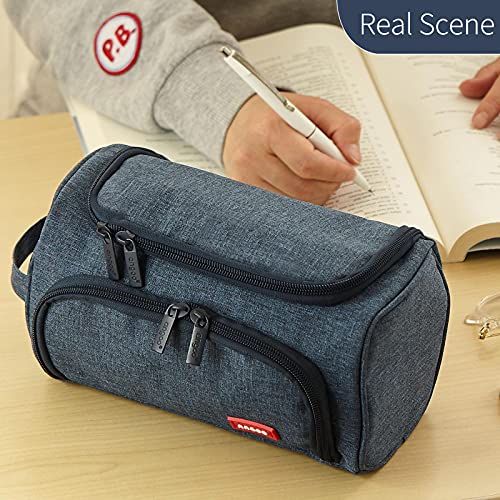 HVOMO Estojo de lápis de grande capacidade, bolsa de armazenamento grande e alta para caneta, estojo