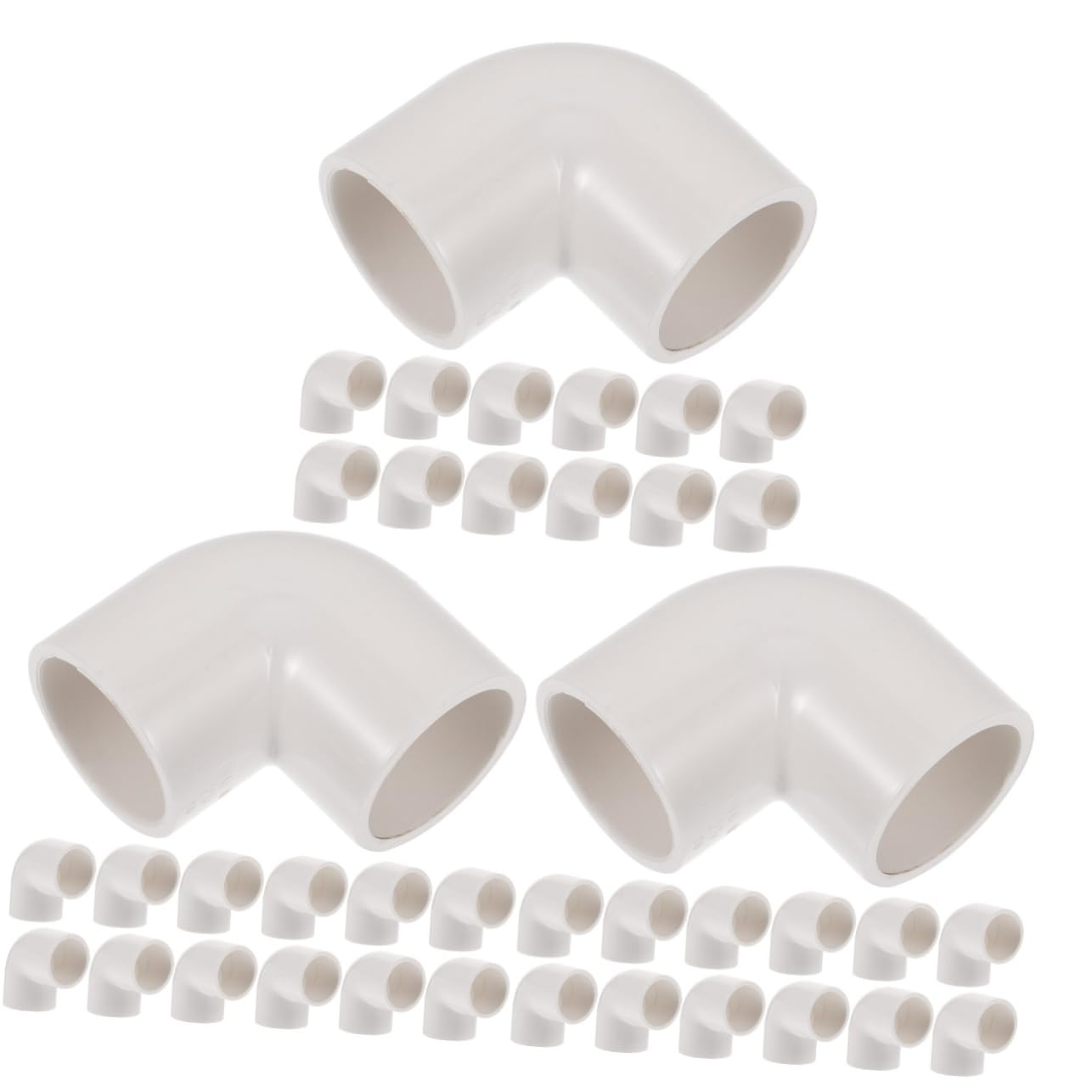 BESPORTBLE 3sets Marco De Soporte De Jardín Carrete De Manguera Tanque Aire Conector De Manguera Adaptador De Manguera Accesorios De Repuesto Conector De Plástico El Plastico 20pcs*3
