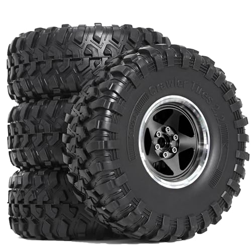 RC�r�[�h���b�N�^�C���p�[�c For SCX10 III 90046 For TRX4 D90 1/10 2. "�r�[�h���b�N�z�C�[���ƃ^�C�� 4 �� RC �N���[���[�������f���A�N�Z�T���[�̌�������(Black)
