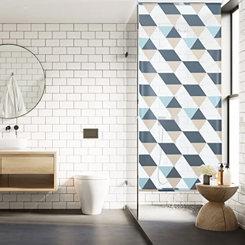 Store de baignoire rideau de douche enrouleur 80x240 cm