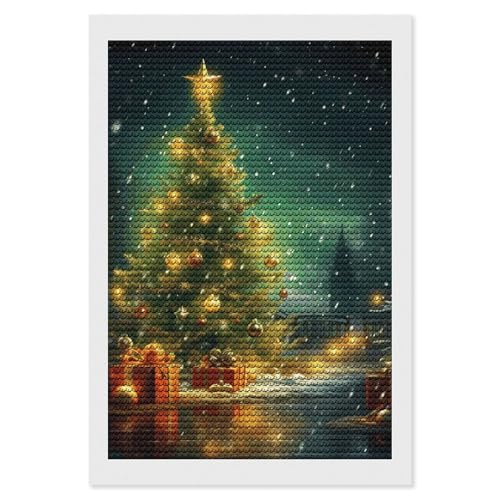 Peinture diamant arbre de Noël de qualité supérieure strass