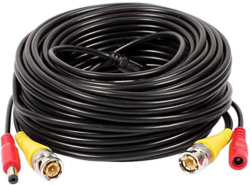BW 10M/32.8ft BNC Video Power Cable Extension Cable For CCTV Camera DVR Security System Security Camera Cable for CCTV Surveillance DVR System (10M)